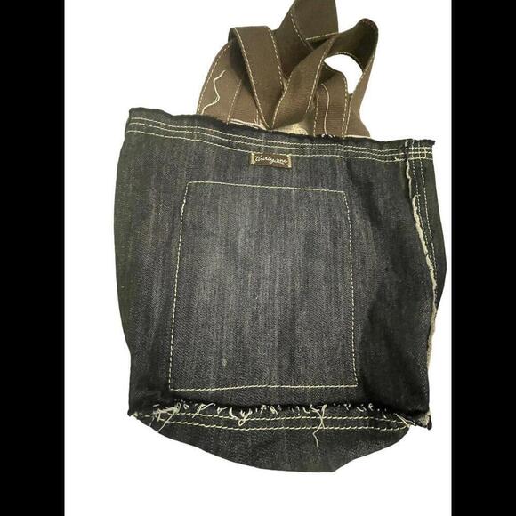 Thirty One Women's Purse Mini Retro Tote Bag Distressed Denim “Jo Ann “ - Picture 2 of 2